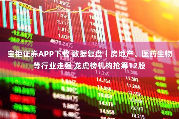 宝钜证券APP下载 数据复盘丨房地产、医药生物等行业走强 龙虎榜机构抢筹12股